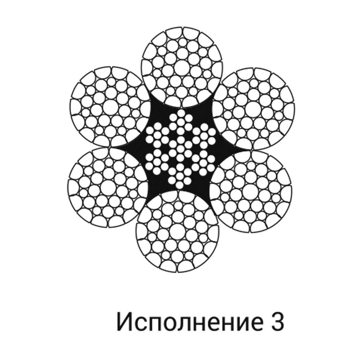 Канат из пластически обжатых прядей