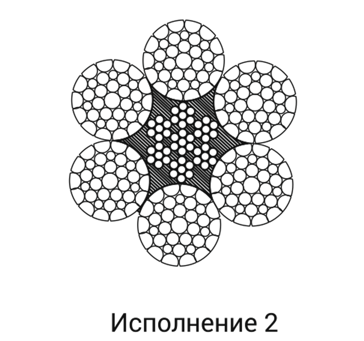 Канат из пластически обжатых прядей