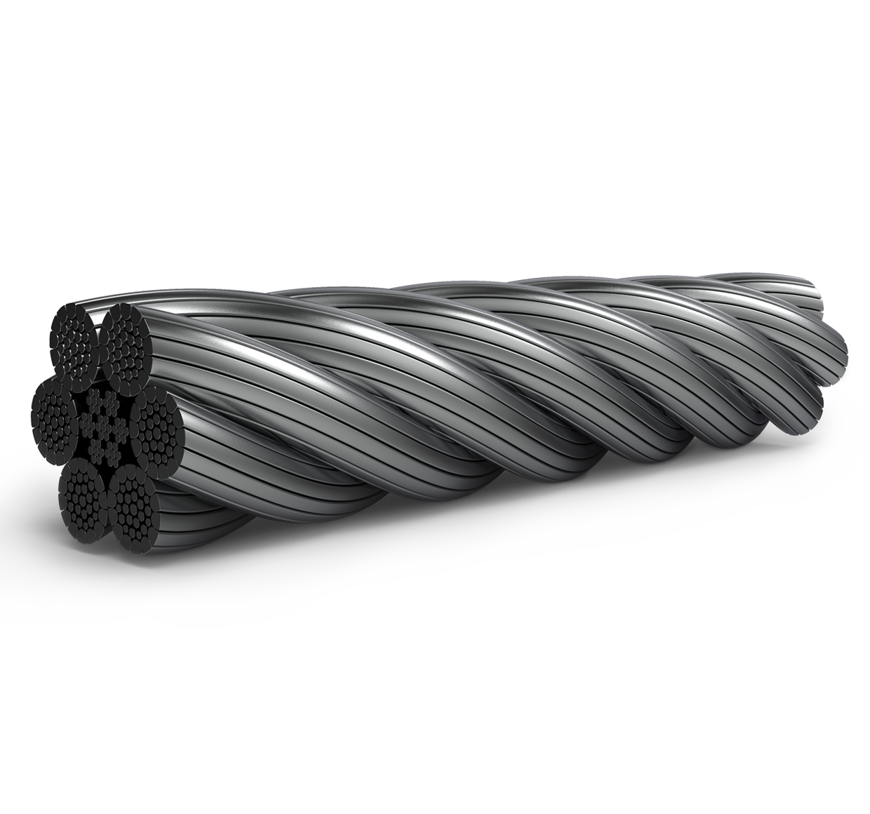 Канат из пластически обжатых прядей