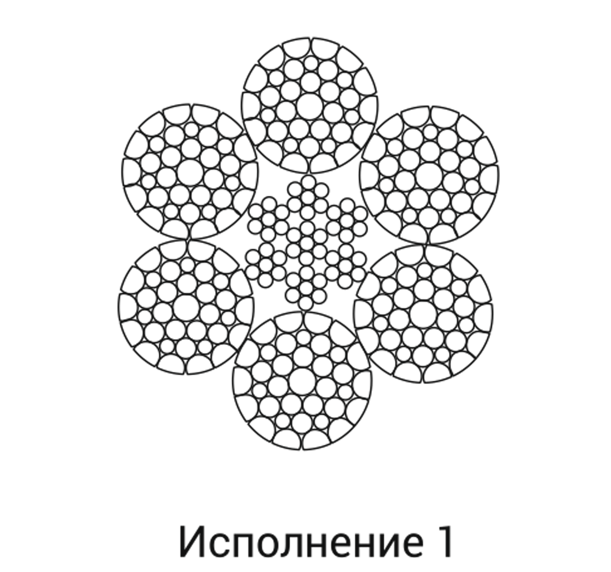 Канат из пластически обжатых прядей